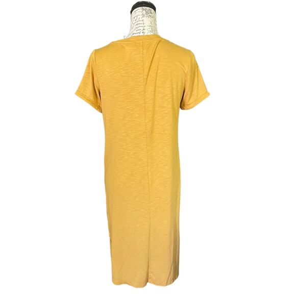 Jessica Simpson Yellow Gold Long Shirt Dress Size Small NEW - Picture 2 of 4